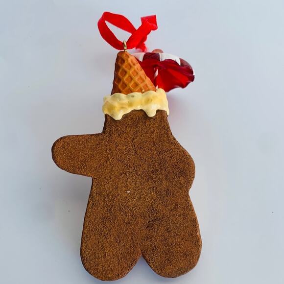 Vintage Snowman Cookie Christmas Tree Ornament - Picture 3 of 5